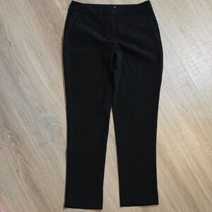 Maison D'Amelie | Black Straight-Leg Trouser Pants